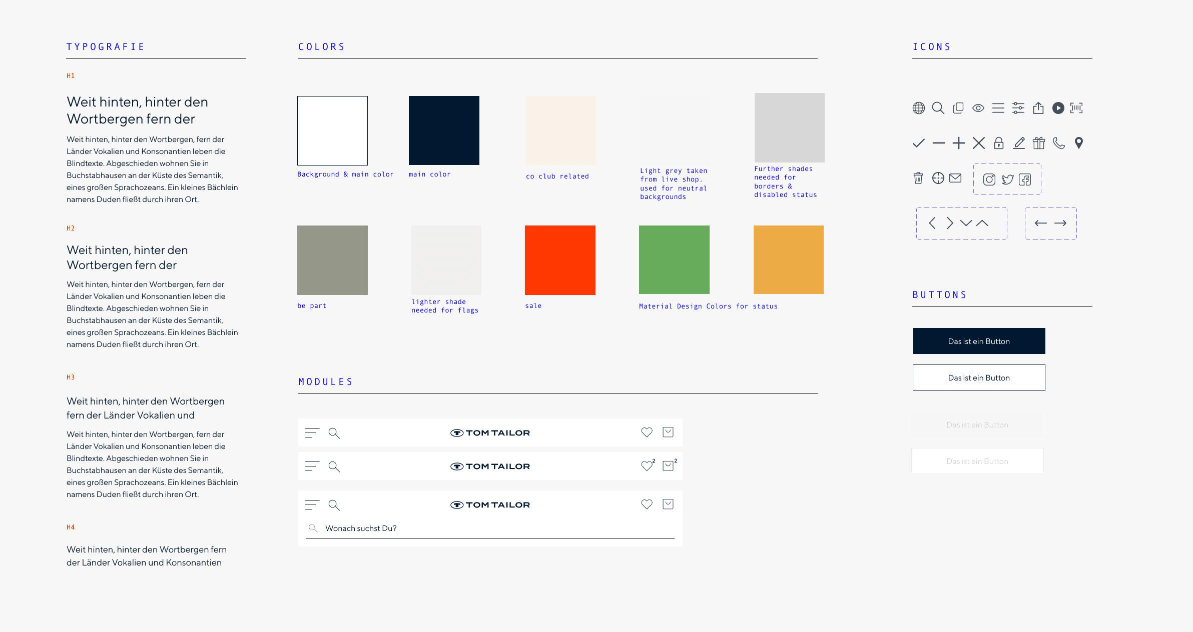 designsystem bei tom tailor von best it