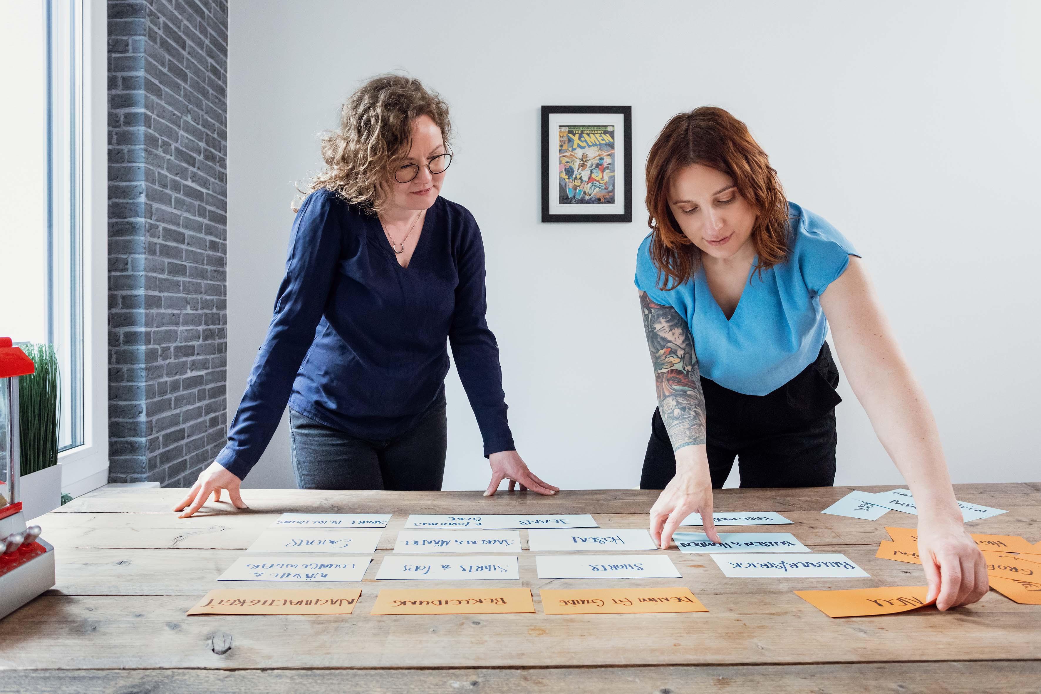 UX Team beim Card Sorting